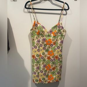 60s floral print mini dress from Zara - NWT - Medium